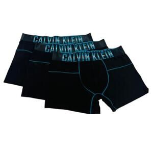 NEW!  Calvin‎ Klein 3-Pack Modern Structure Boxer Briefs, BLK/BLUE M